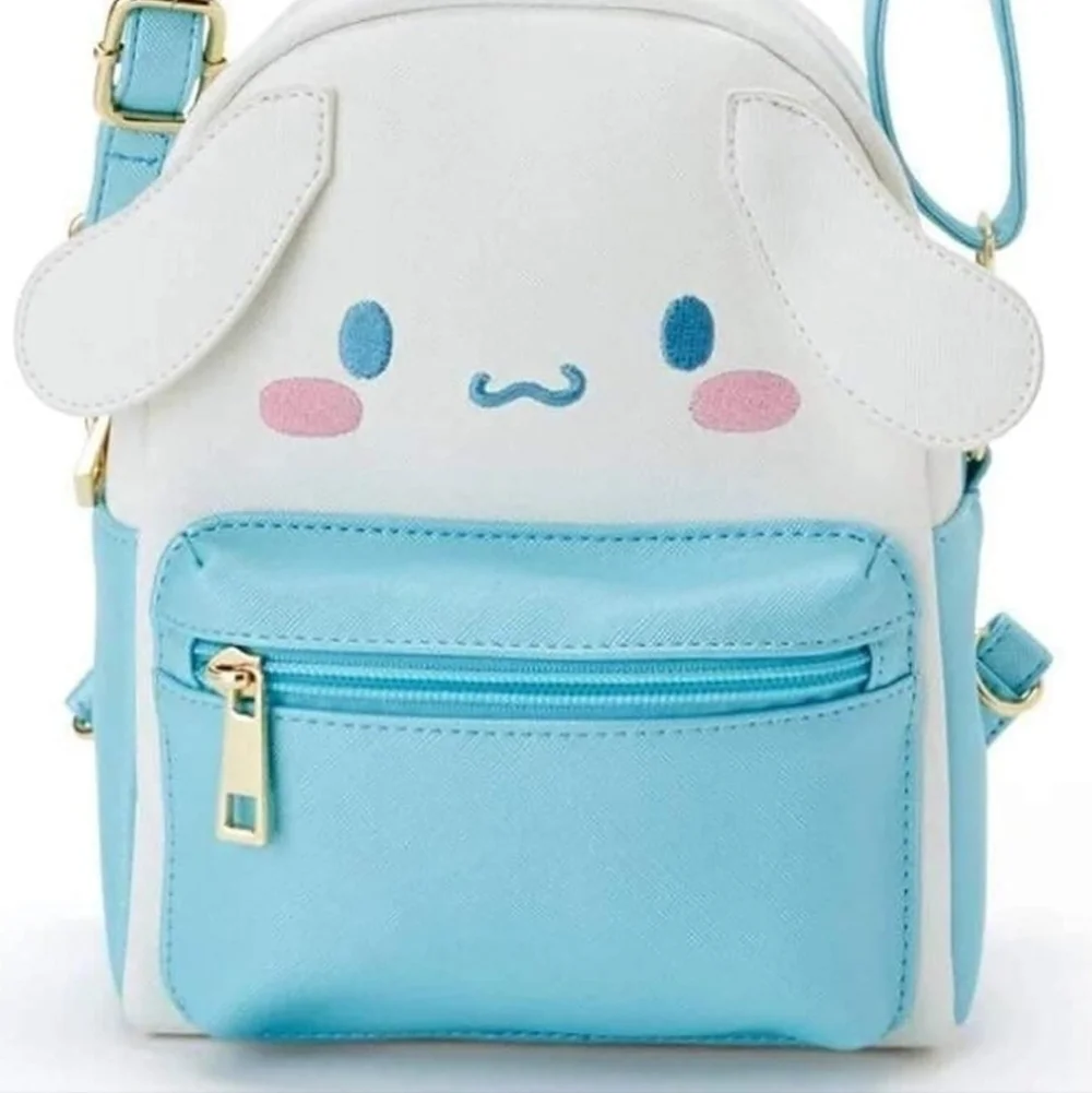Cute Blue and White Kids Backpack CINNAMAROLL purse women's decor